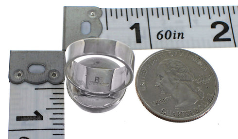 Genuine Sterling Silver Multicolor Southwestern Ring Size 7-1/2 YX77518